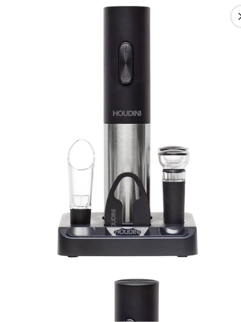 Houdini Electric Wine Set in Matte Black